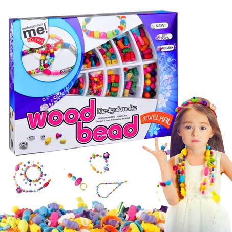 Boit de perles en argile pour la fabrication de bijoux enfant V5