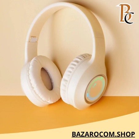 سماعة بلوتوث M3 قابلة للطي مع بطاقة LED لاسلكية TYPE-C شحن تطبيق متعدد المشاهد للألعاب وسماعات المكتب