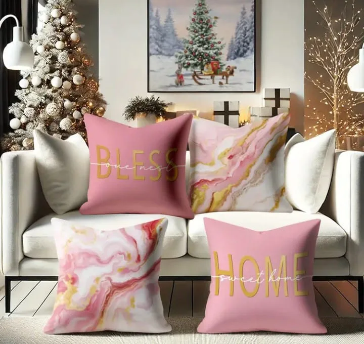 4 COUSSIN DECORATIF