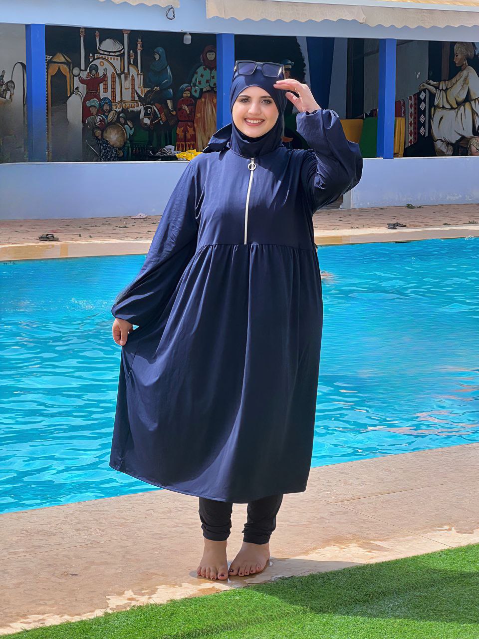 بوركيني بالخمار