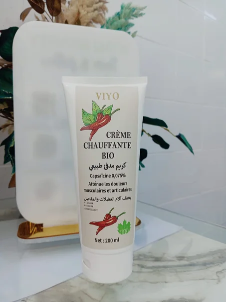 إشعال فوري للراحة 🌶️✨ — كريم VIYO المدفئ بالكابسيسين 0.075% يخفف آلام العضلات والمفاصل بسرعة وفعالية طبيعية.