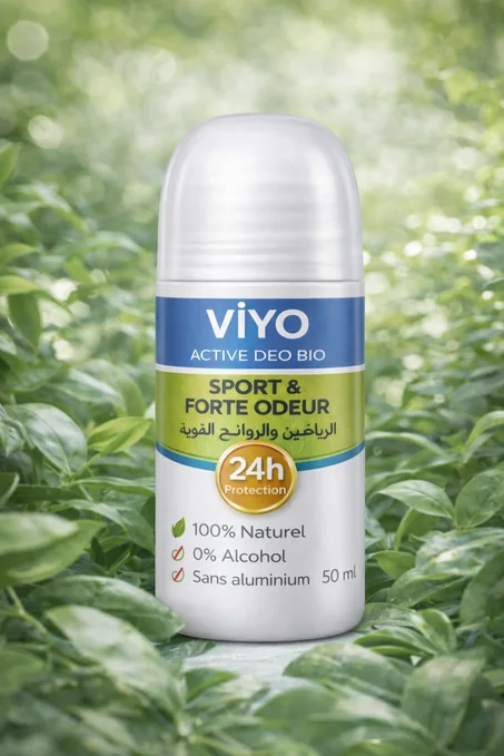 🌿 VIYO مزيل العرق الطبيعي – حماية فعالة وانتعاش يدوم طوال اليوم بمكونات طبيعية وآمنة على بشرتك! 🌿
