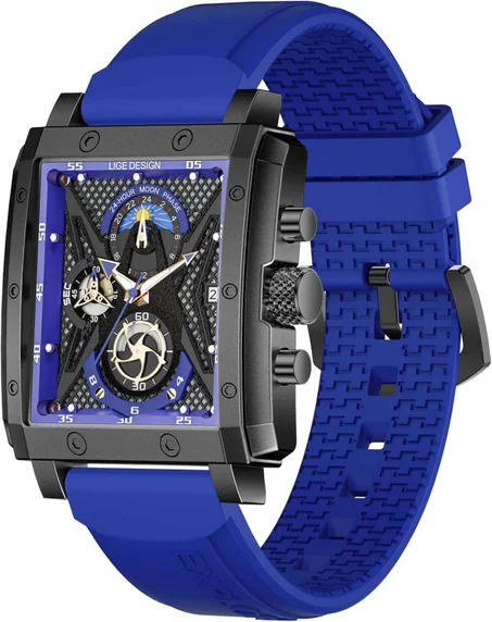 LIGE Mens Watches Automatic 100% أصلي!