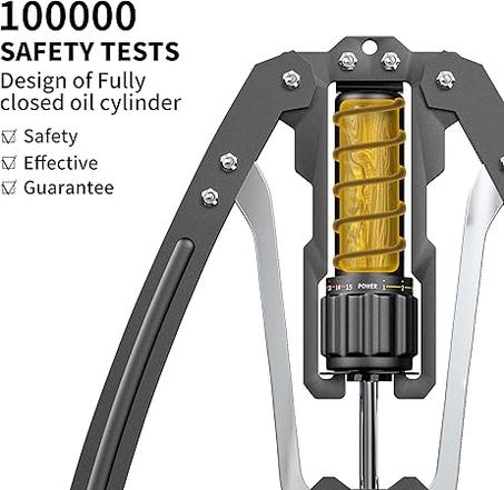 أداة تمارين الذراعين تويستر بقدرة هيدروليكية قابلة للتعديل من 10 - 200 كيلوجرام لتمارين الذراعين والصدر في المنزل ومعدات تدريب عضلات الكتف وتدريبات اللياقة البدنية من برو ايرون