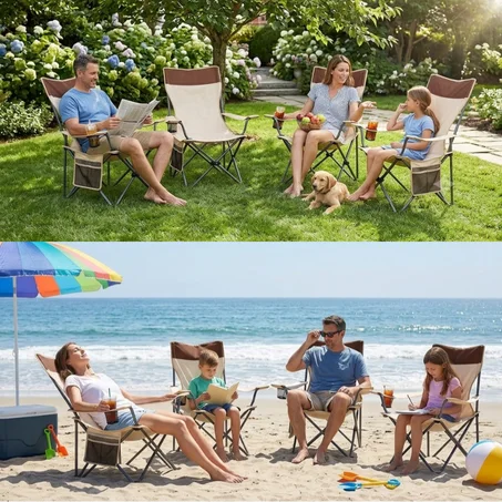 Chaise de Camping & Bivouac Pliante Ultra-Confort – Version XL Relax