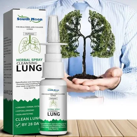 بخاخ لتنظيف الرئة بخلاصة الأعشاب الطبيعية