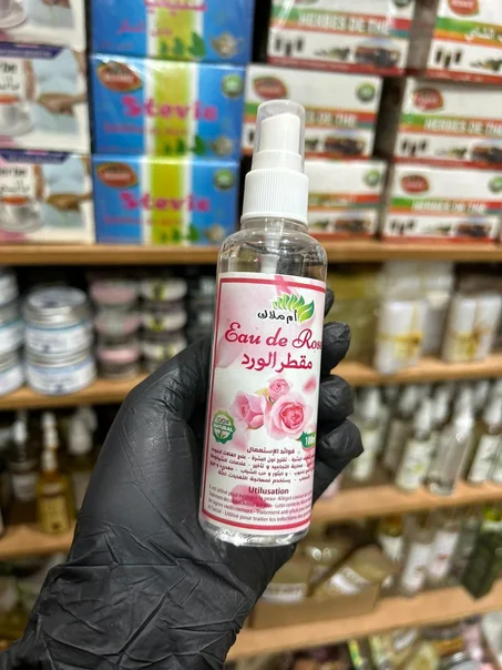 Eau de rose pure 100ml.  ماء مقطر الورد طبيعي