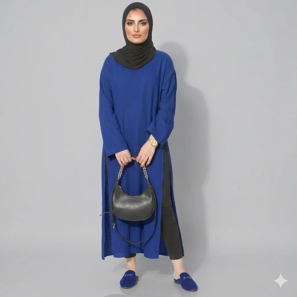 عباية "كاليستو" العصرية من قماش الكريب الفاخر