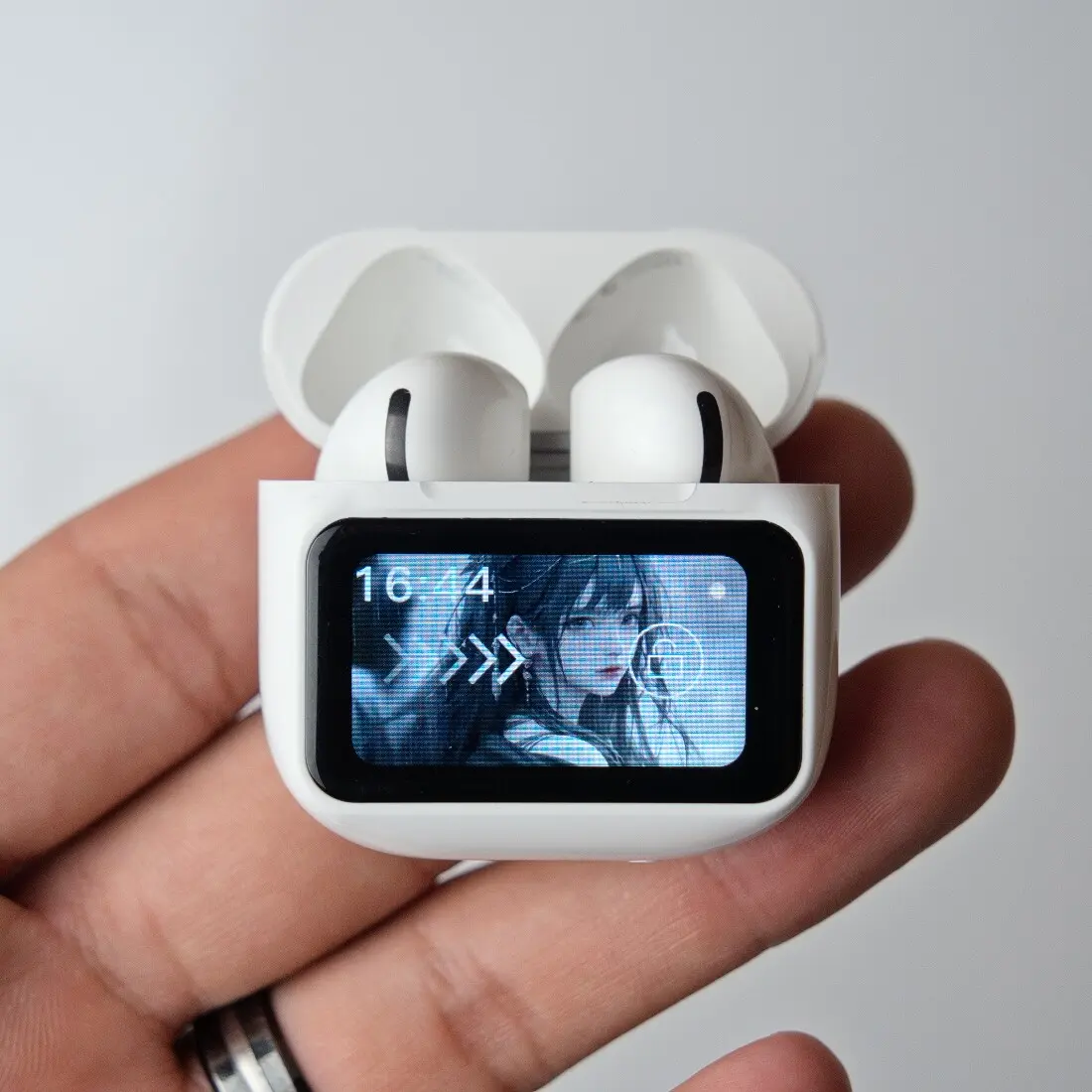 IRed airpods LCD Screen Display