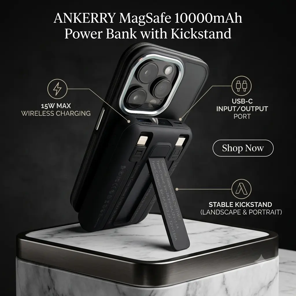 POWER BANK ANKERRY 10000 MAH WIRELESS