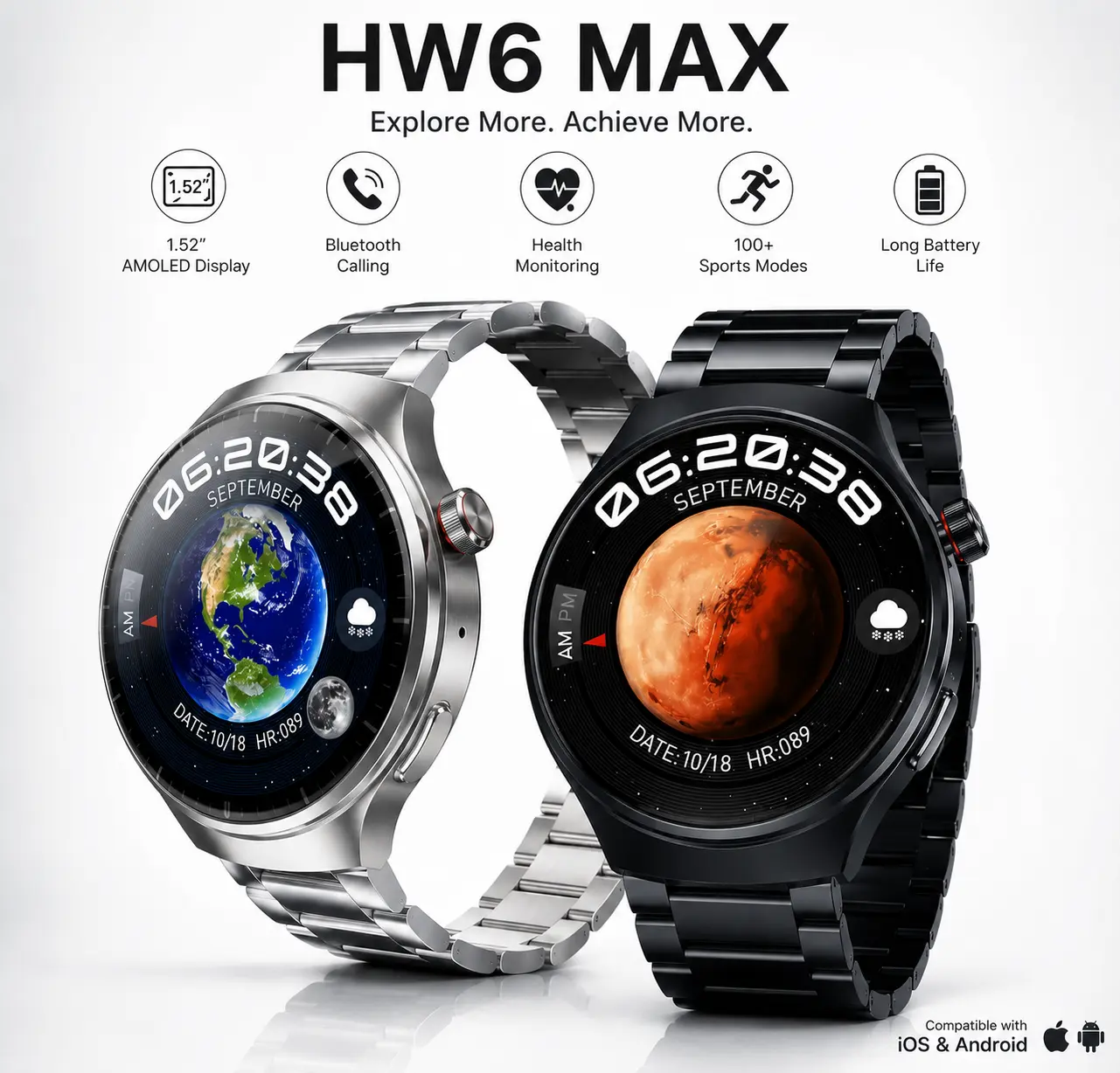 Smart watch HW6 Max AMOLED original