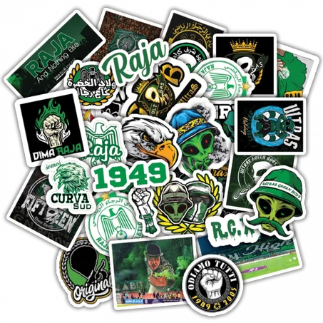Raja Green Boys Stickers Pack