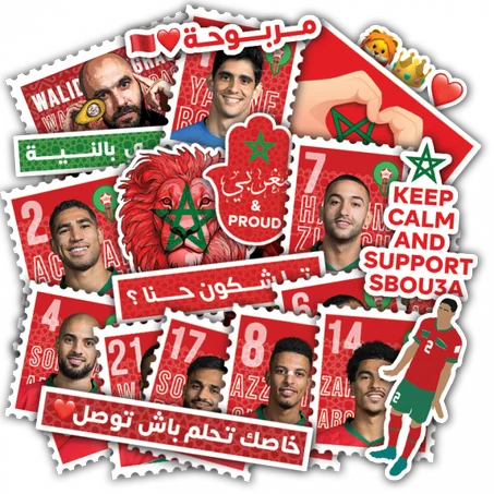 Stickers d'Équipe National de football (Grand Format)
