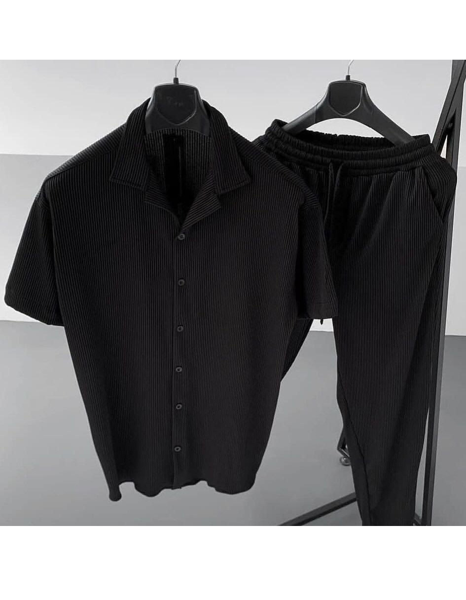 ENSEMBLE PLISSÉ PANTALON ET CHEMISE 🇹🇷🇹🇷🇹🇷