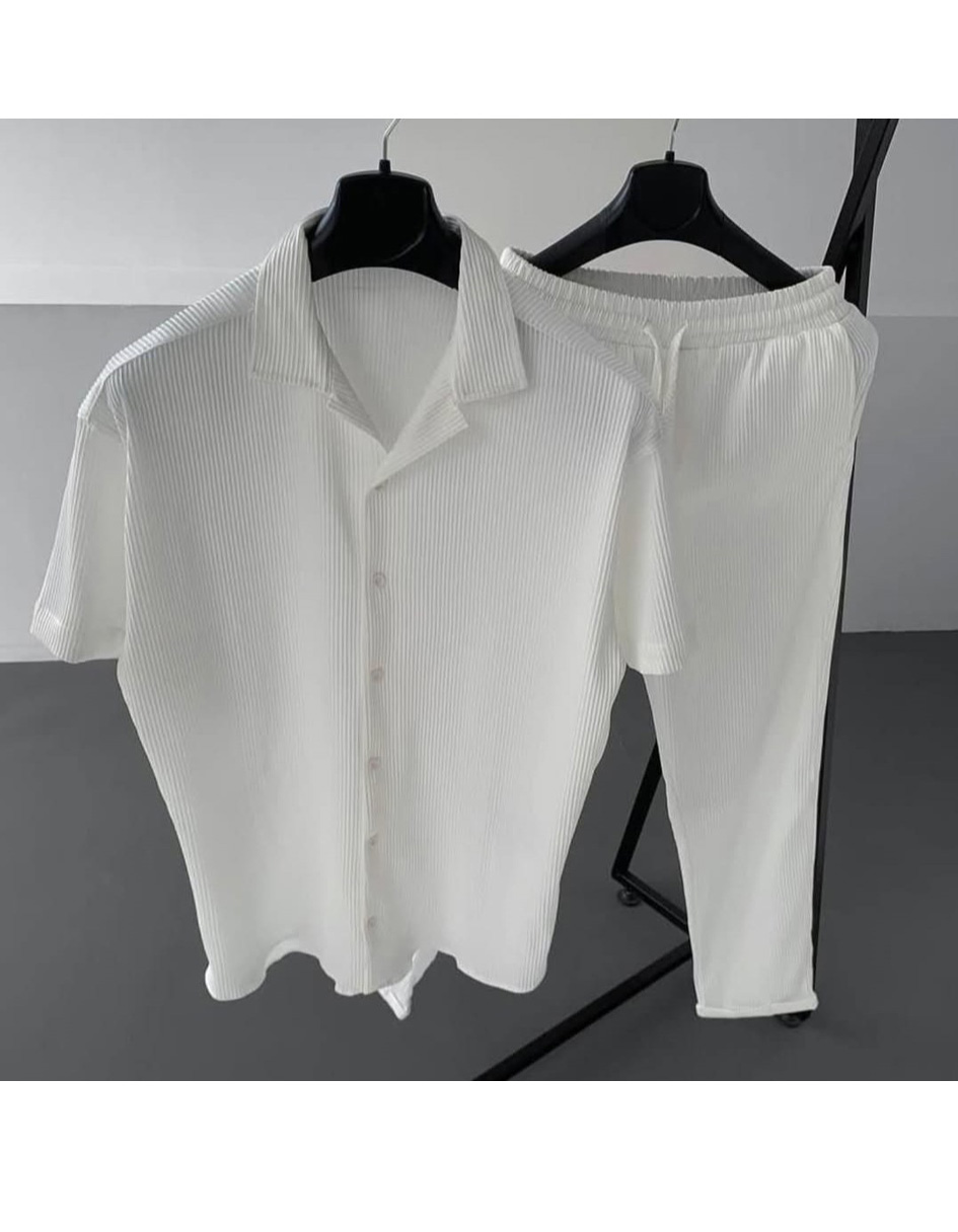 ENSEMBLE PLISSÉ PANTALON ET CHEMISE 🇹🇷🇹🇷🇹🇷