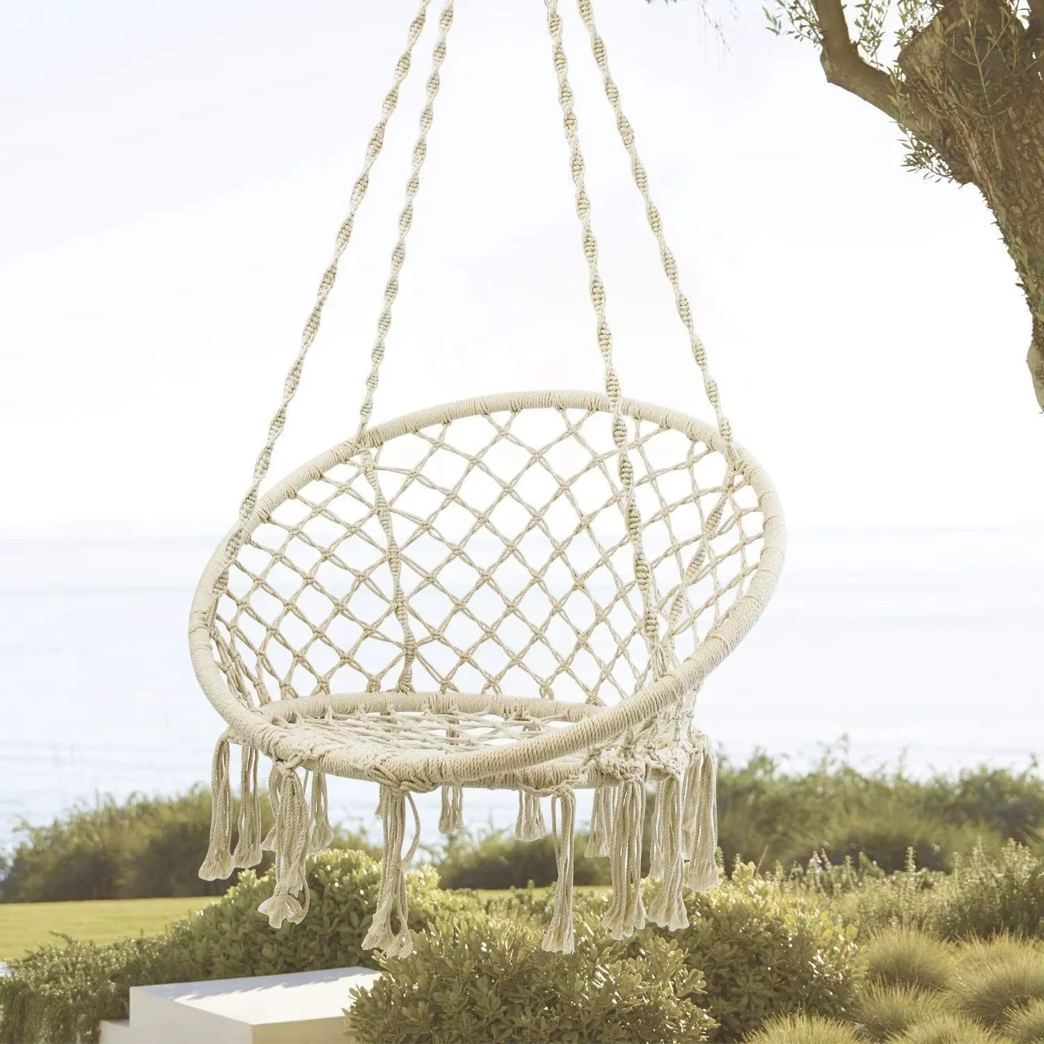 Swing Chair - كرسي أرجوحة ماكرامي دائري