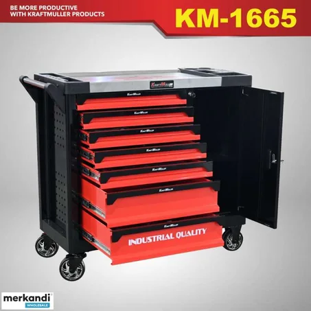 CARRITO DE TALLER KRAFTMULLER ULTRA EDITION XXL 7/7 NARANJA