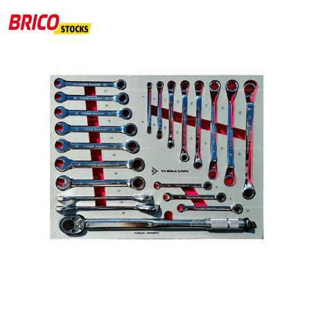 Juego de llaves clic/llaves dinamométricas.