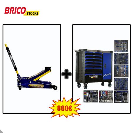 Carro de herramientas+gato hidráulico Kraftmuller 2.25T