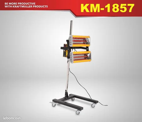Lámpara de secado de pintura infrarroja Muller Kraft de 2000 W