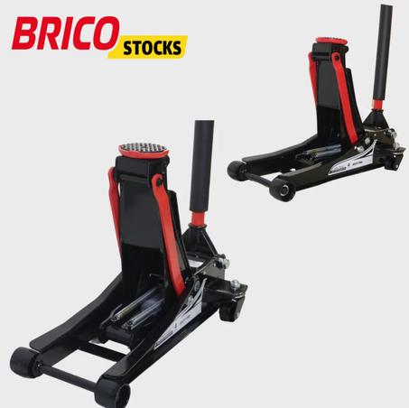 elevador de maniobras 4T extra plano 75-500 mm doble pistón hidráulico coche