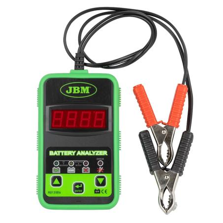 JBM 51816 Comprobador de baterias digital 12v
