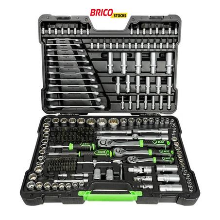 MALETÍN DE HERRAMIENTAS DE 216 PIEZAS CON VASOS DE 12 CANTOS CINCADO