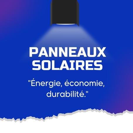 Panneaux solaires