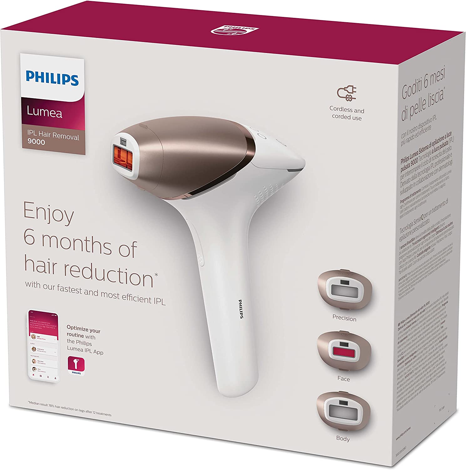 Philips Épilateur à lumière pulsée Série 9000