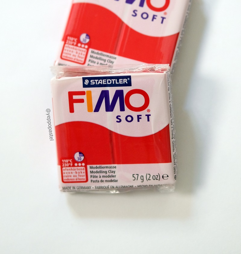 pate fimo -Rouge