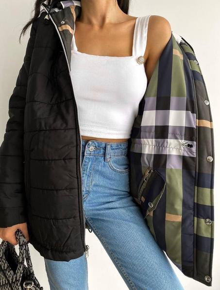 Veste double face réversible