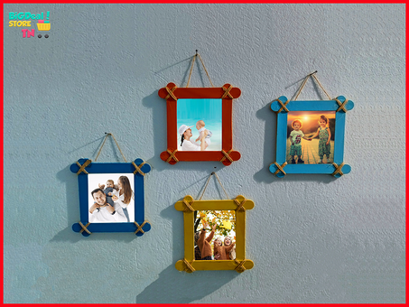 Lot de 4 mini cadres photo