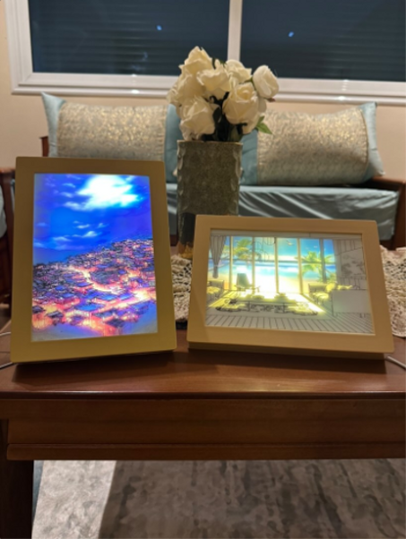 إطارات مضيئة لمختلف الديكورات المنزلية