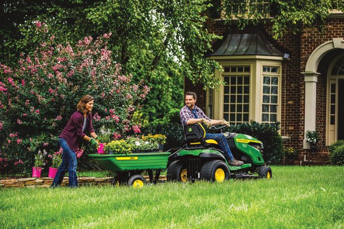 John Deere S130 42 in. 22 HP V-Twin Gas Hydrostatic Riding Lawn Mower