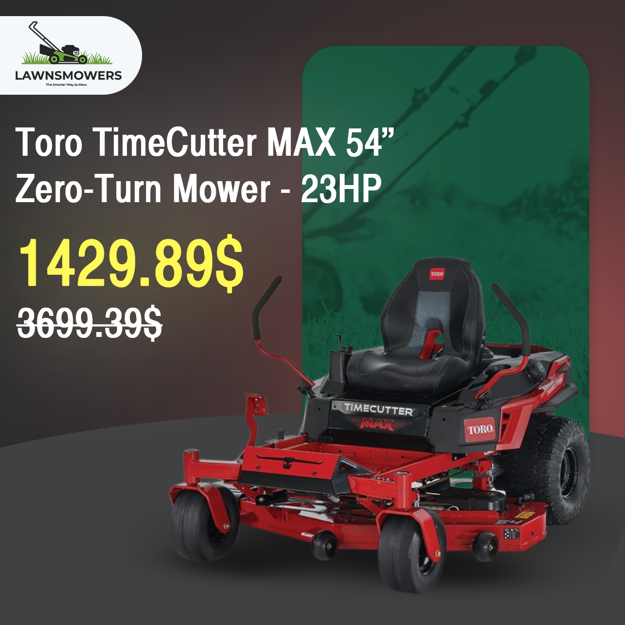 Toro TimeCutter MAX 54-Inch 23-HP Kawasaki V-Twin Gas Zero-Turn Riding Lawn Mower