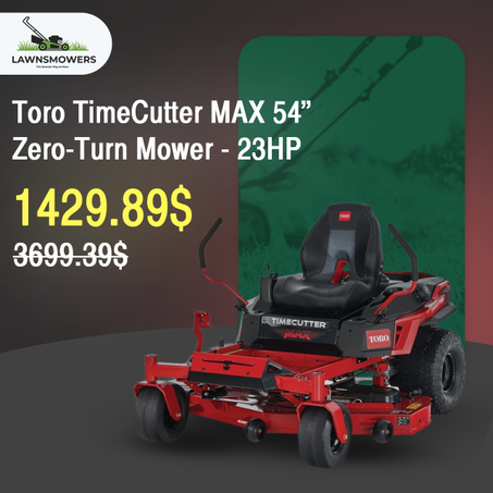 Toro TimeCutter MAX 54-Inch 23-HP Kawasaki V-Twin Gas Zero-Turn Riding Lawn Mower