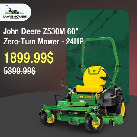 John Deere Z530M 60-in 24 HP V-Twin Gas Zero-turn Riding Lawn Mower