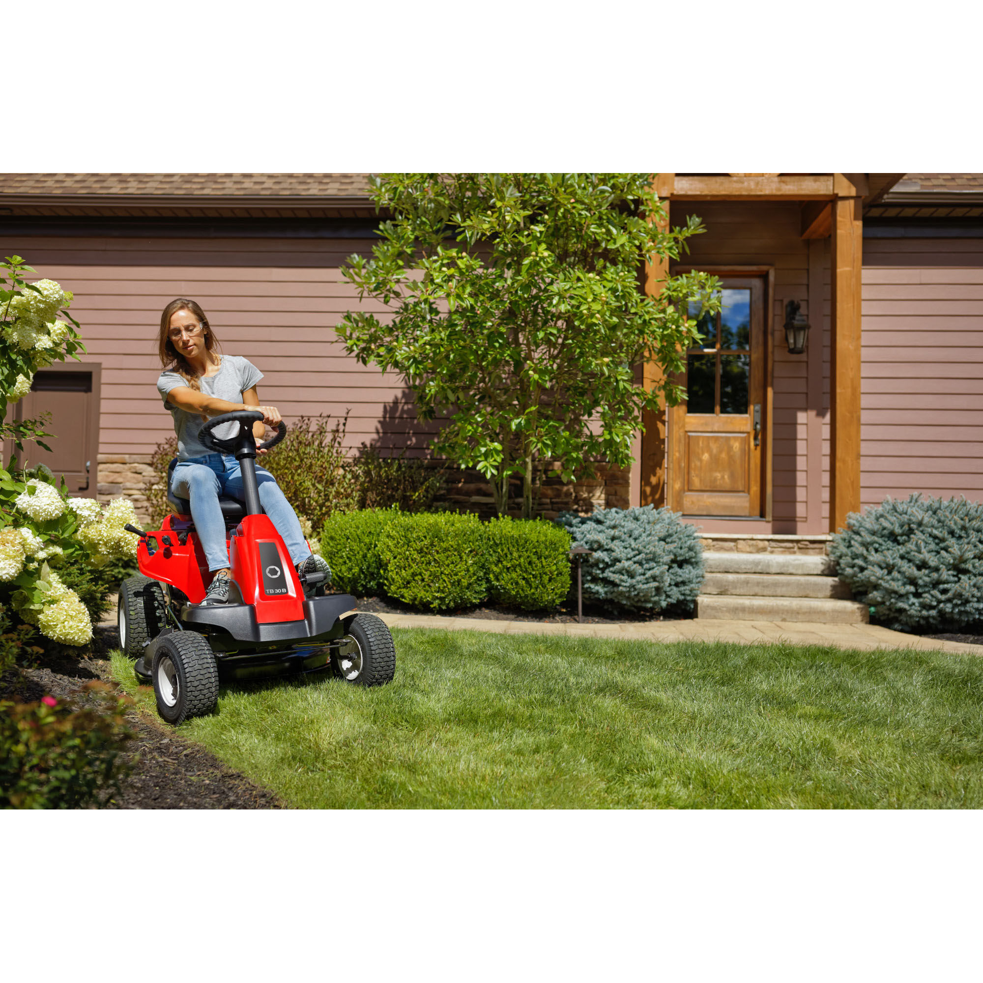 Troy-Bilt TB30B 30-in. Rear Engine Riding Lawn Mower with 10.5 HP Briggs & Stratton Engine and Mulch Kit