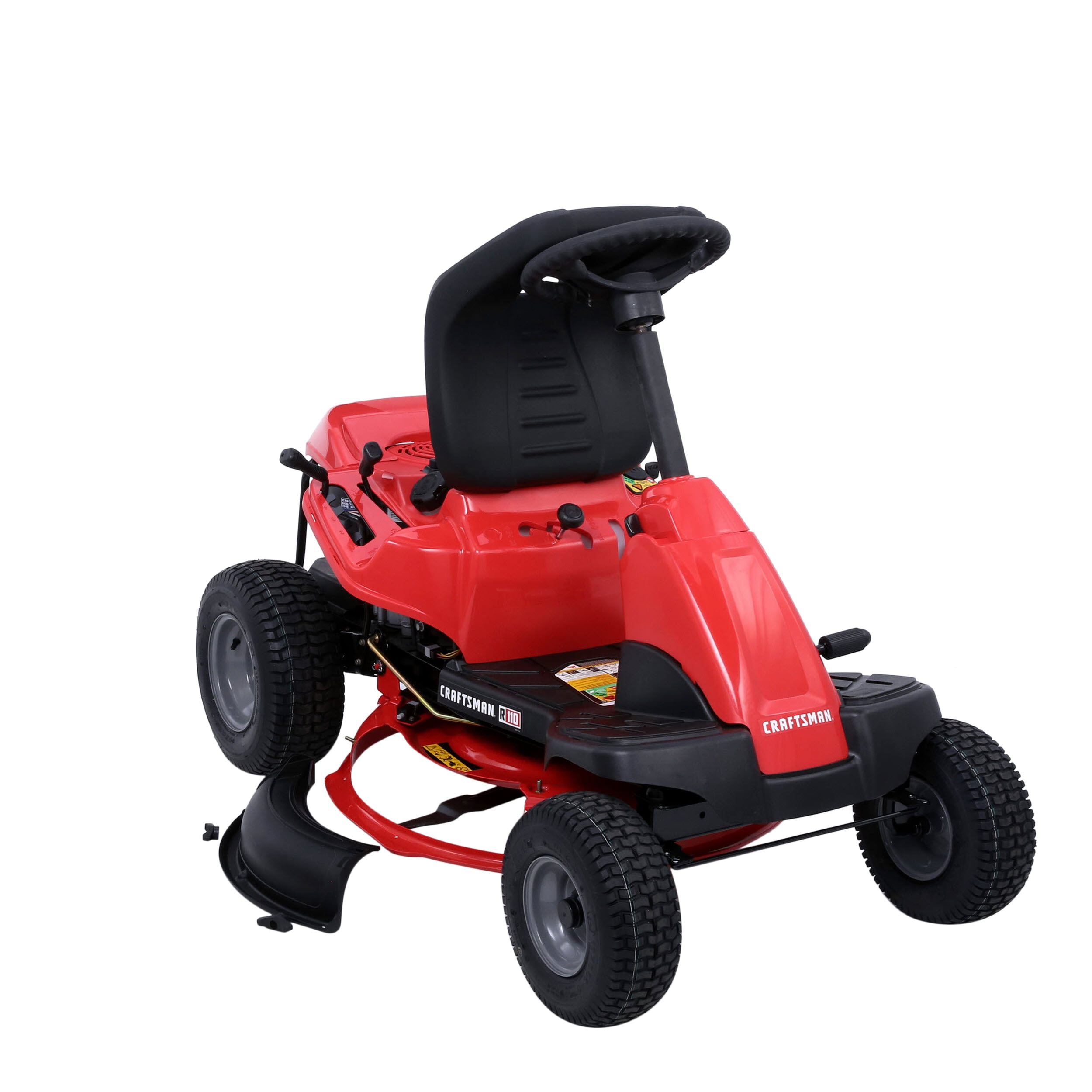 CRAFTSMAN R110 30-in. Rear Engine Riding Lawn Mower with 10.5 HP Briggs & Stratton Engine and Mulch Kit