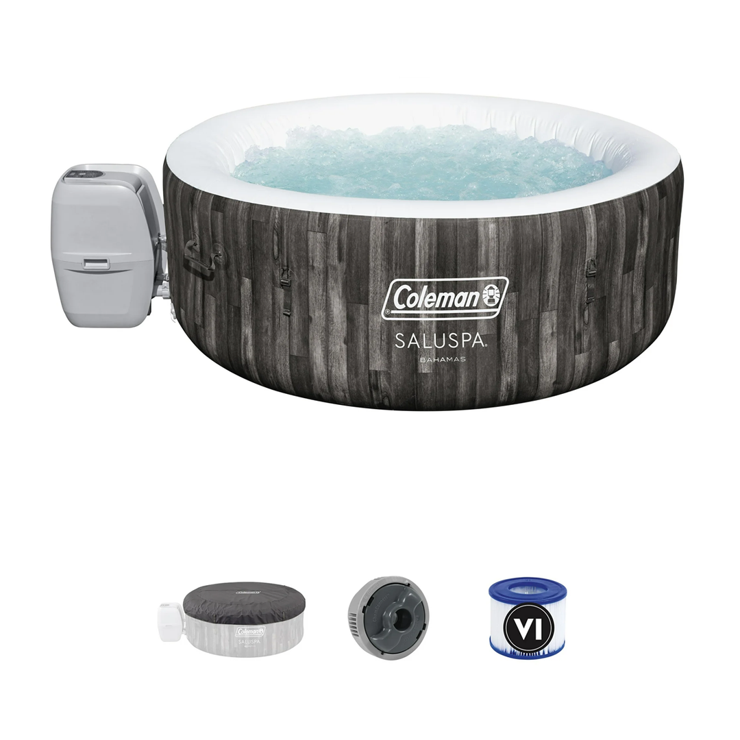 Coleman SaluSpa Bahamas AirJet Hot Tub (2-4 Person) - Compact & Round