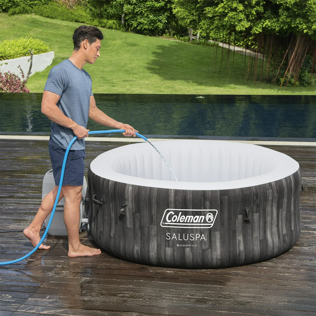 Coleman SaluSpa Bahamas AirJet Hot Tub (2-4 Person) - Compact & Round