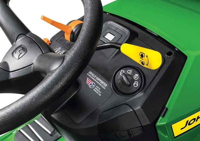 John Deere S100 42 in. 17.5 HP Gas Hydrostatic Riding Lawn Mower