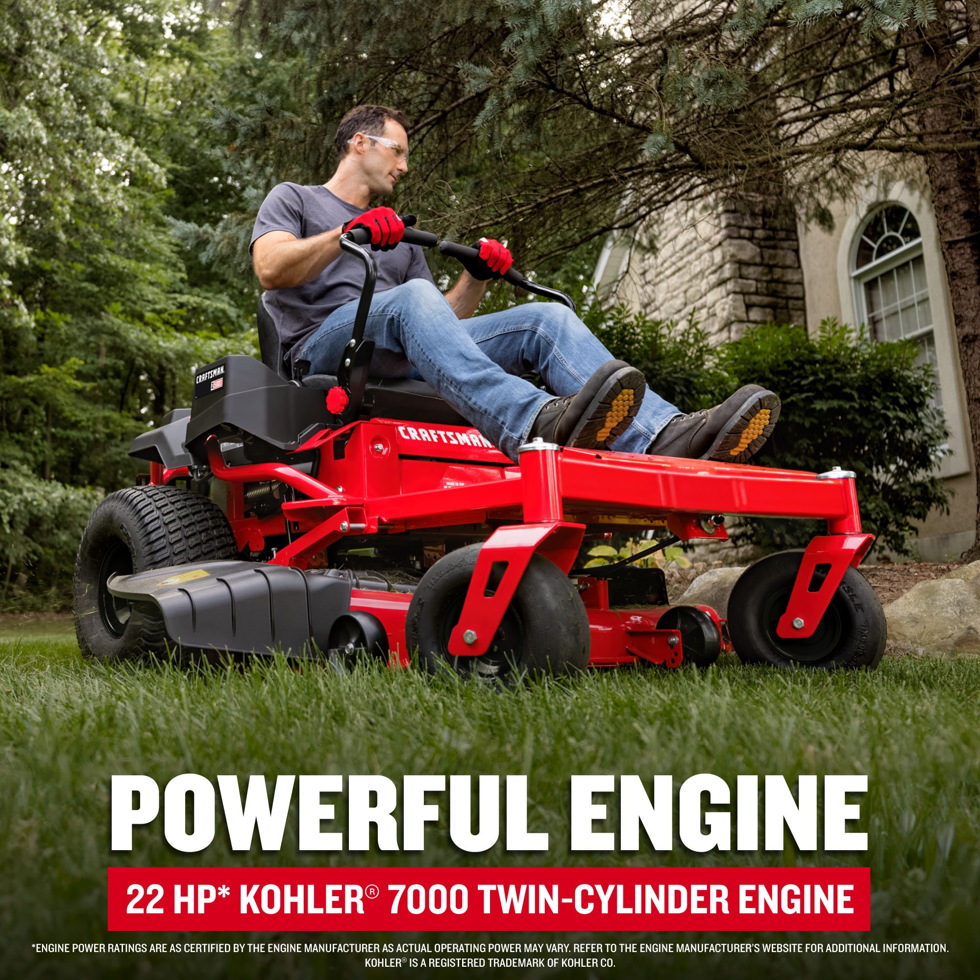 CRAFTSMAN Z5800 54‑Inch 24‑HP V‑Twin Gas Zero-Turn Riding Lawn Mower