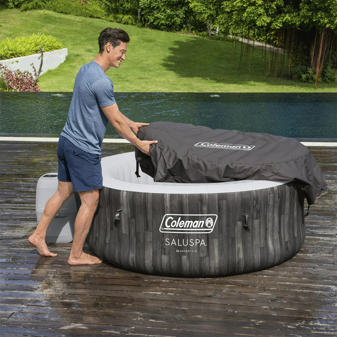 Coleman SaluSpa Bahamas AirJet Hot Tub (2-4 Person) - Compact & Round