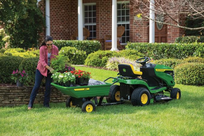 John Deere S100 42 in. 17.5 HP Gas Hydrostatic Riding Lawn Mower