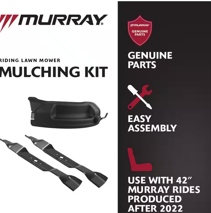 Murray Mulching Kit for 42-in Riding Mowers – Post-2022 Models