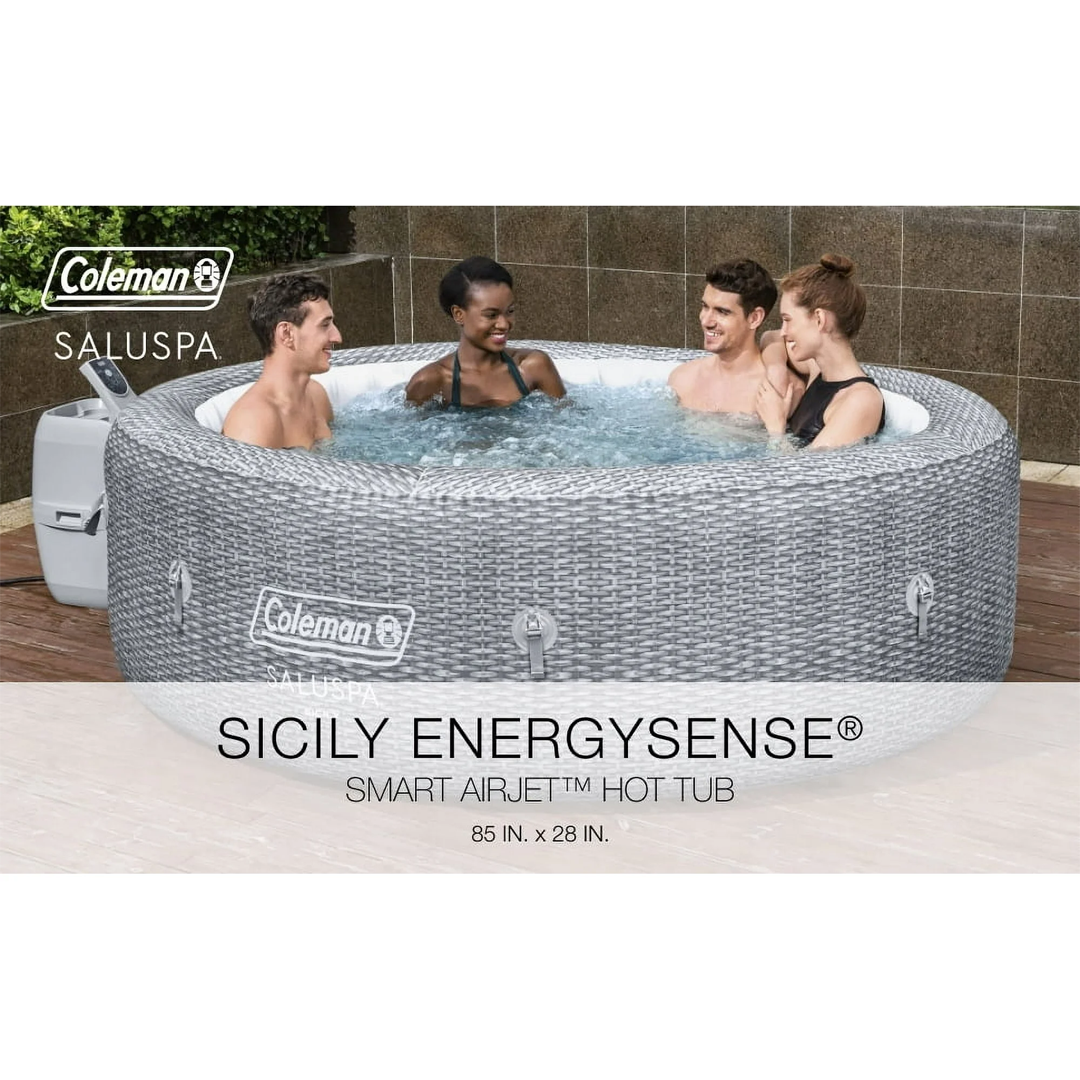 Coleman SaluSpa Sicily AirJet (7 Person) - 180 Jets, EnergySense