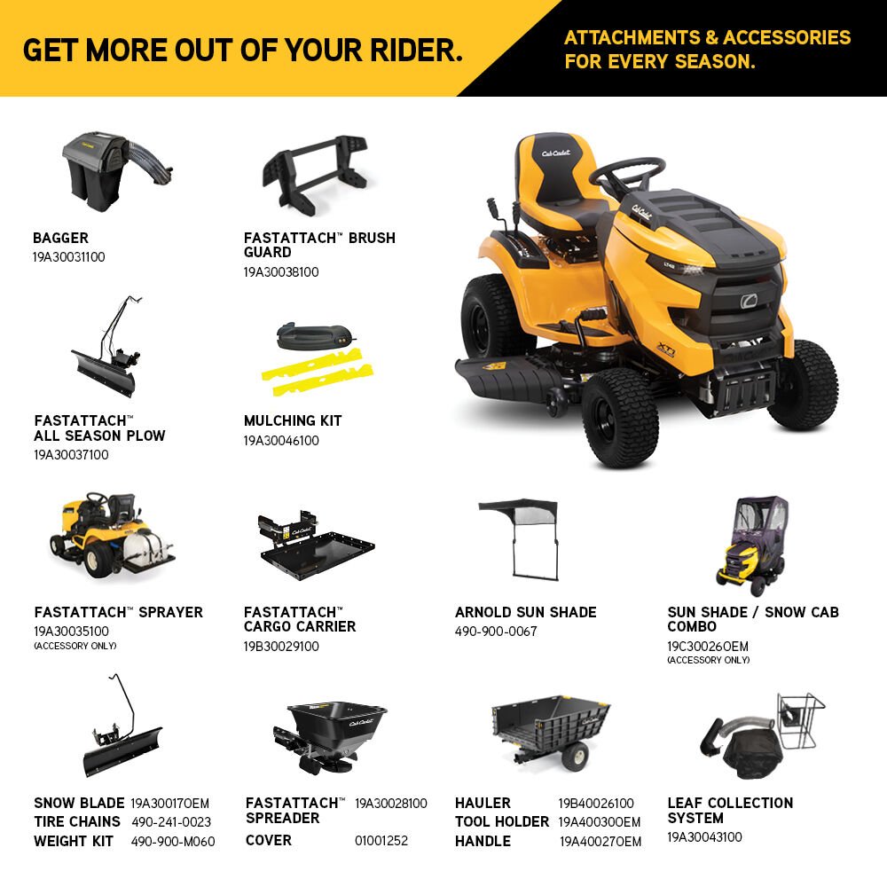 Cub Cadet XT1 Enduro LT 42-in 547 cc Engine with IntelliPower Hydrostatic Drive Gas Riding Lawn Tractor