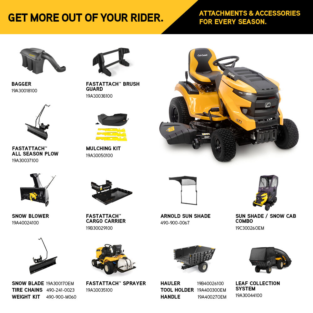 Cub Cadet XT1 Enduro LT 50-in Fabricated Deck 24 HP V-Twin Kohler Engine Hydrostatic Drive Gas Riding Lawn Tractor