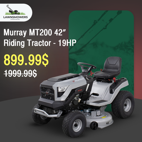 Murray MT200 42-in 19 HP 540cc Briggs & Stratton Engine Automatic Gas Riding Lawn Tractor